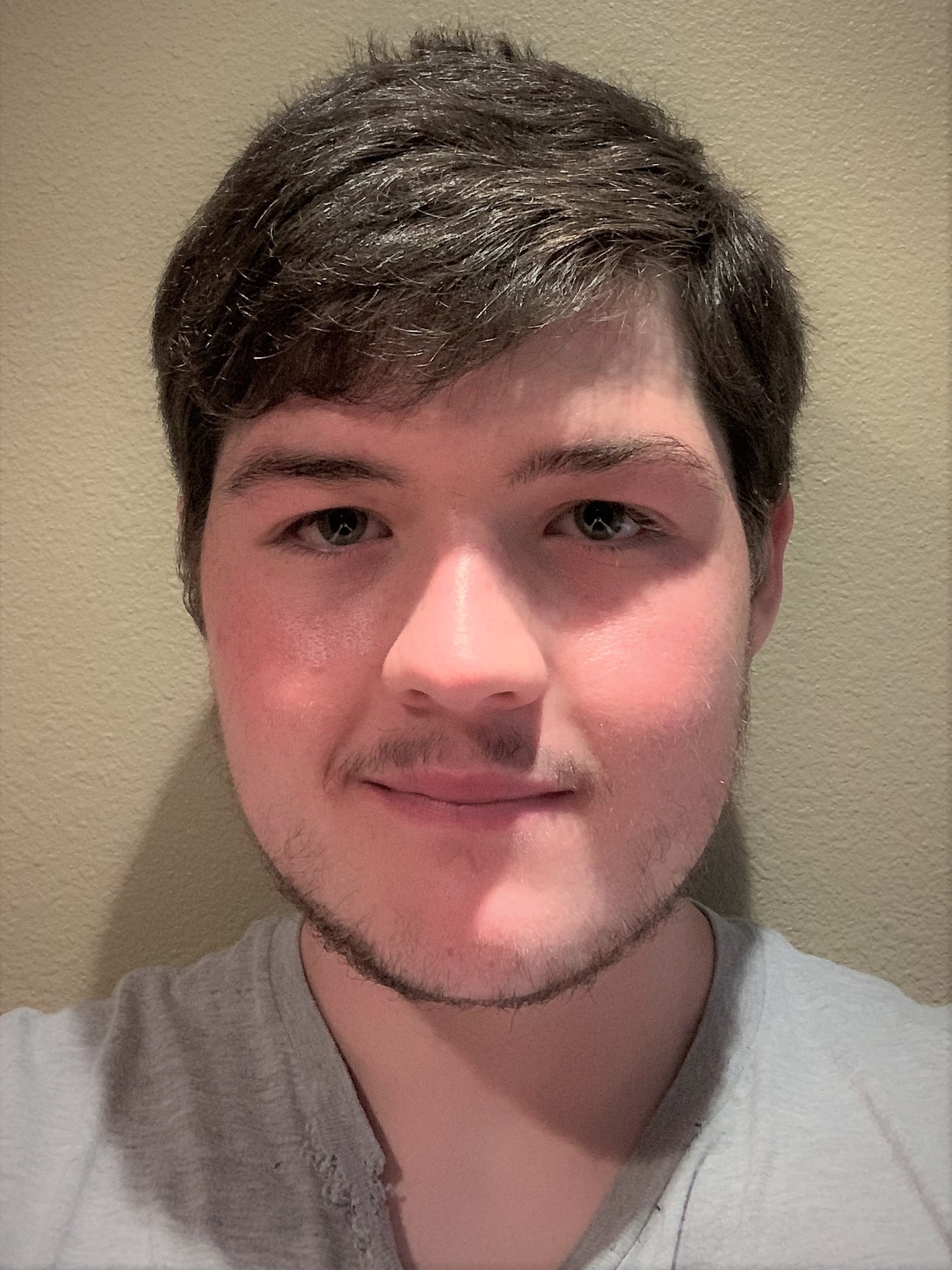 Head shot of Justin Haynes with brown hair and goatee